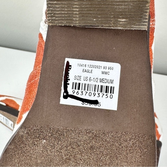 Animal Print Cow Boots Brown and White Mob Wife Western Cowboy Size 6 1/2 Medium - Picture 11 of 15